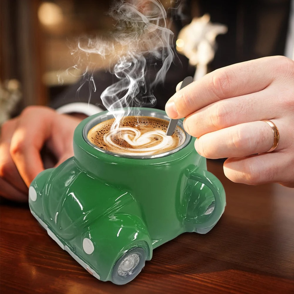 Viralloft™ BeetleSips Hand Made Retro Beetle Car Coffee Mug – Drive Your Mornings in Style!