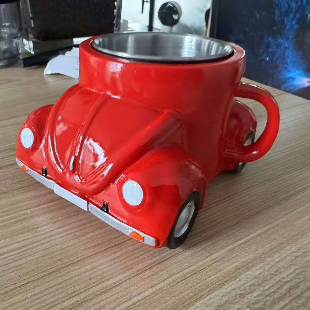 Viralloft™ BeetleSips Hand Made Retro Beetle Car Coffee Mug – Drive Your Mornings in Style!