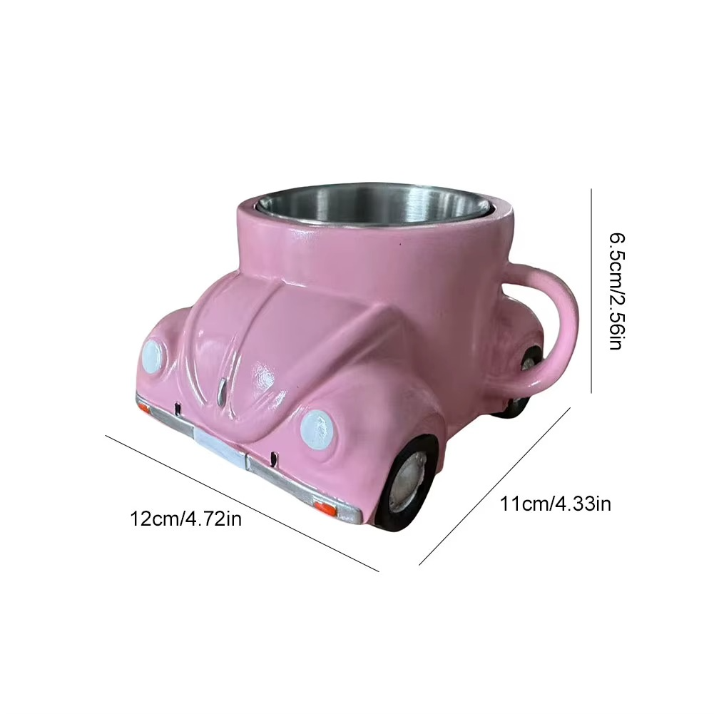 Viralloft™ BeetleSips Hand Made Retro Beetle Car Coffee Mug – Drive Your Mornings in Style!