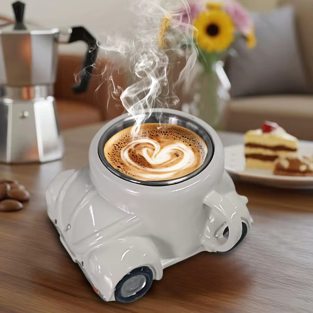 Viralloft™ BeetleSips Hand Made Retro Beetle Car Coffee Mug – Drive Your Mornings in Style!