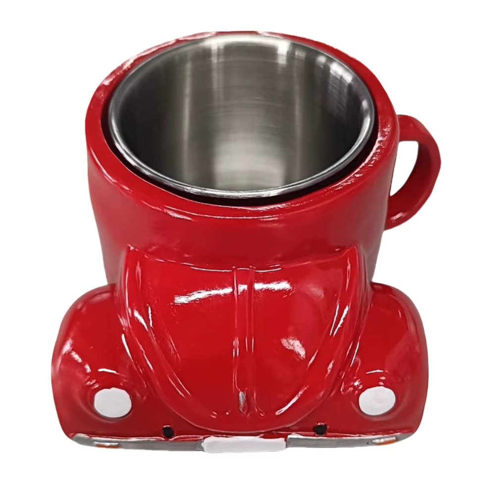 Viralloft™ BeetleSips Hand Made Retro Beetle Car Coffee Mug – Drive Your Mornings in Style!