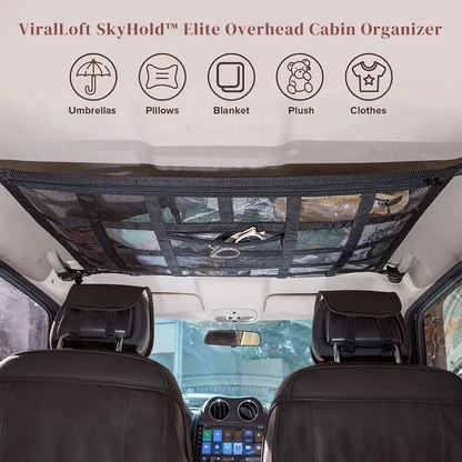 ViralLoft SkyHold™ Elite Overhead Cabin Car Organizer