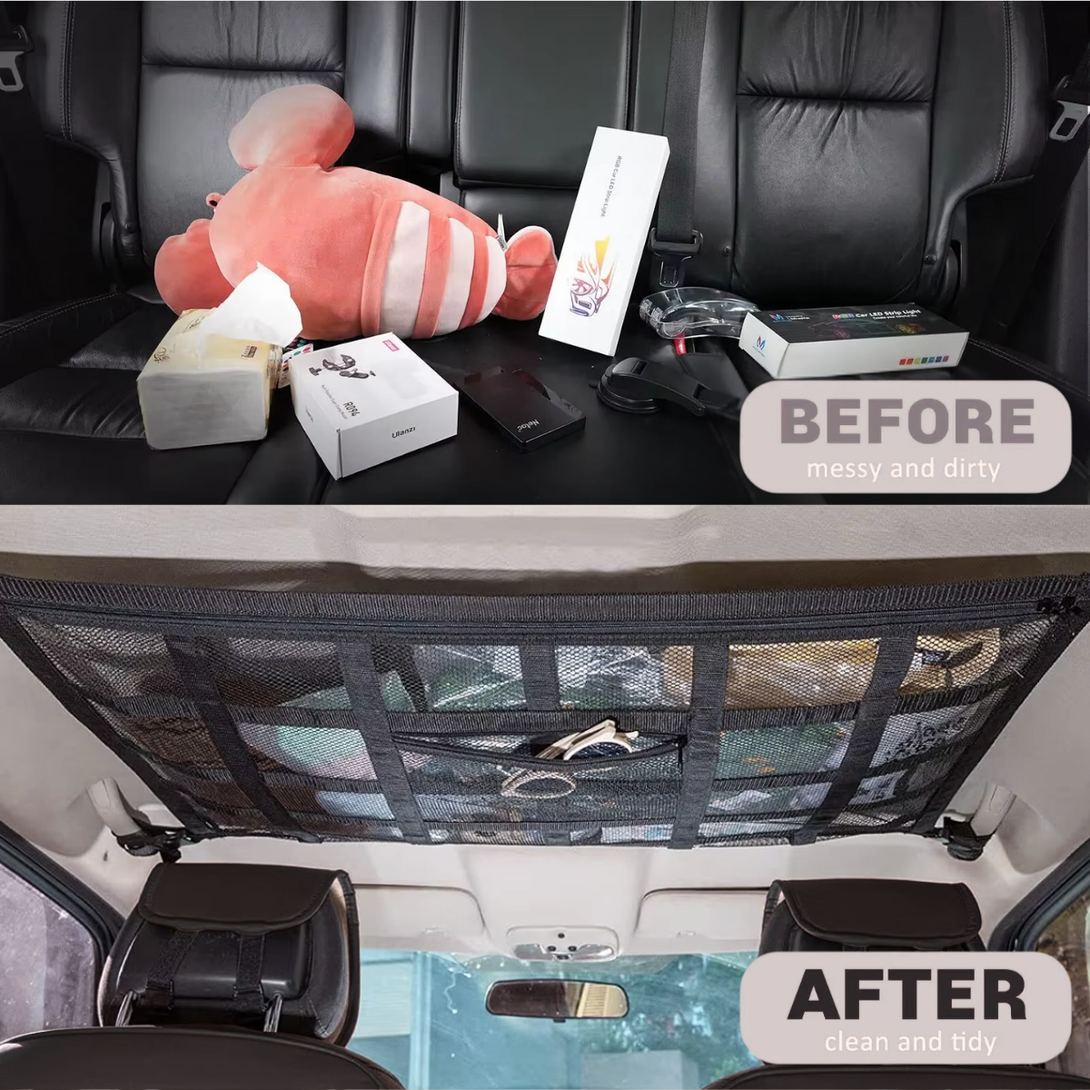 ViralLoft SkyHold™ Elite Overhead Cabin Car Organizer