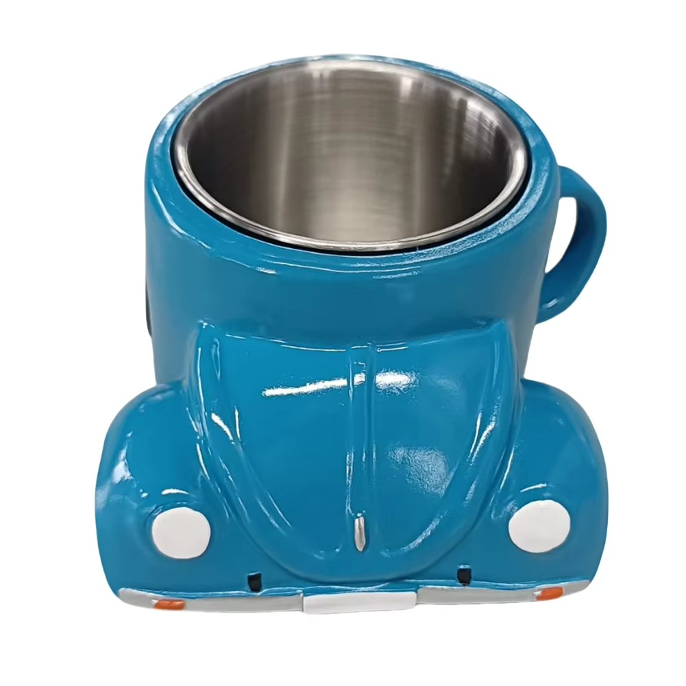 Viralloft™ BeetleSips Hand Made Retro Beetle Car Coffee Mug – Drive Your Mornings in Style!