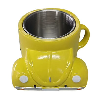 Viralloft™ BeetleSips Hand Made Retro Beetle Car Coffee Mug – Drive Your Mornings in Style!