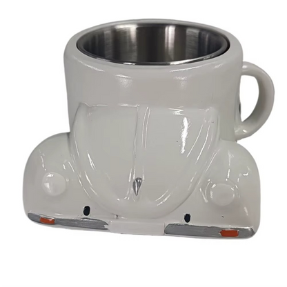 Viralloft™ BeetleSips Hand Made Retro Beetle Car Coffee Mug – Drive Your Mornings in Style!